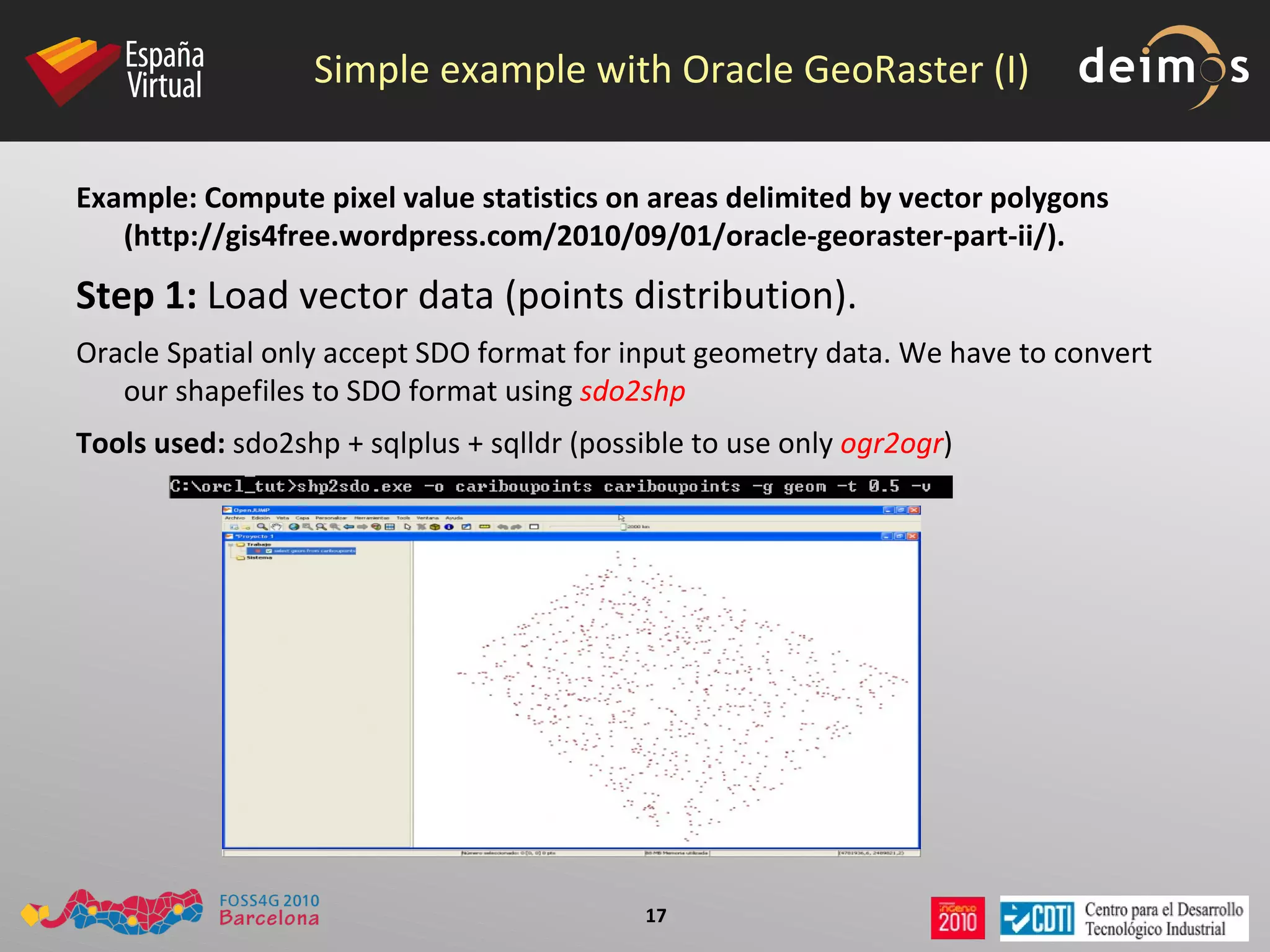 > psql -d <db> -f C:\orcl_tut\srtm.sql 