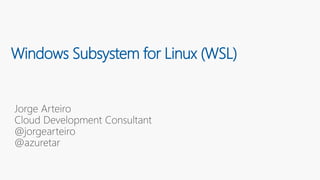 Windows Subsystem for Linux (WSL)
 