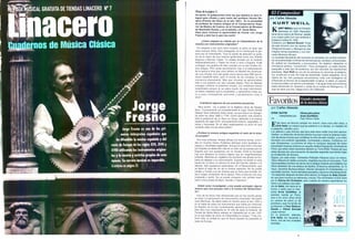 Jorge Fresno (Cuadernos de Música Clásica, Revista Linacero)