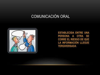COMUNICACIÓN ORAL 
 