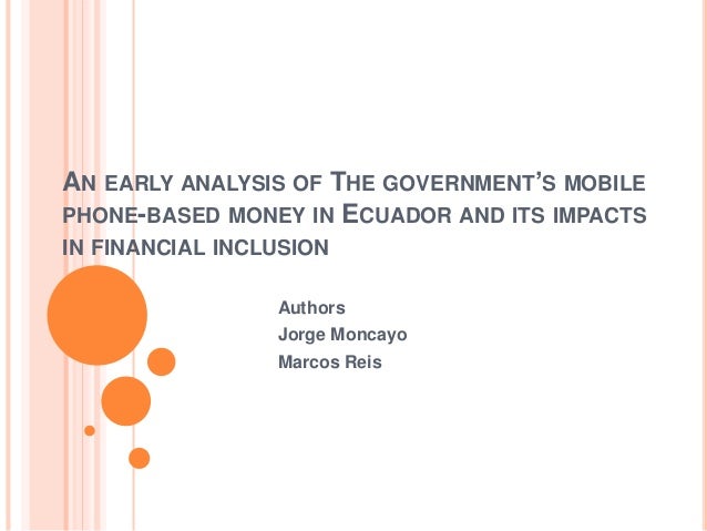 Jorge Moncayo Ecuadorean Central Bank Ecuador The