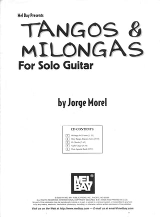 Jorge morel   tangos & milongas for solo guitar