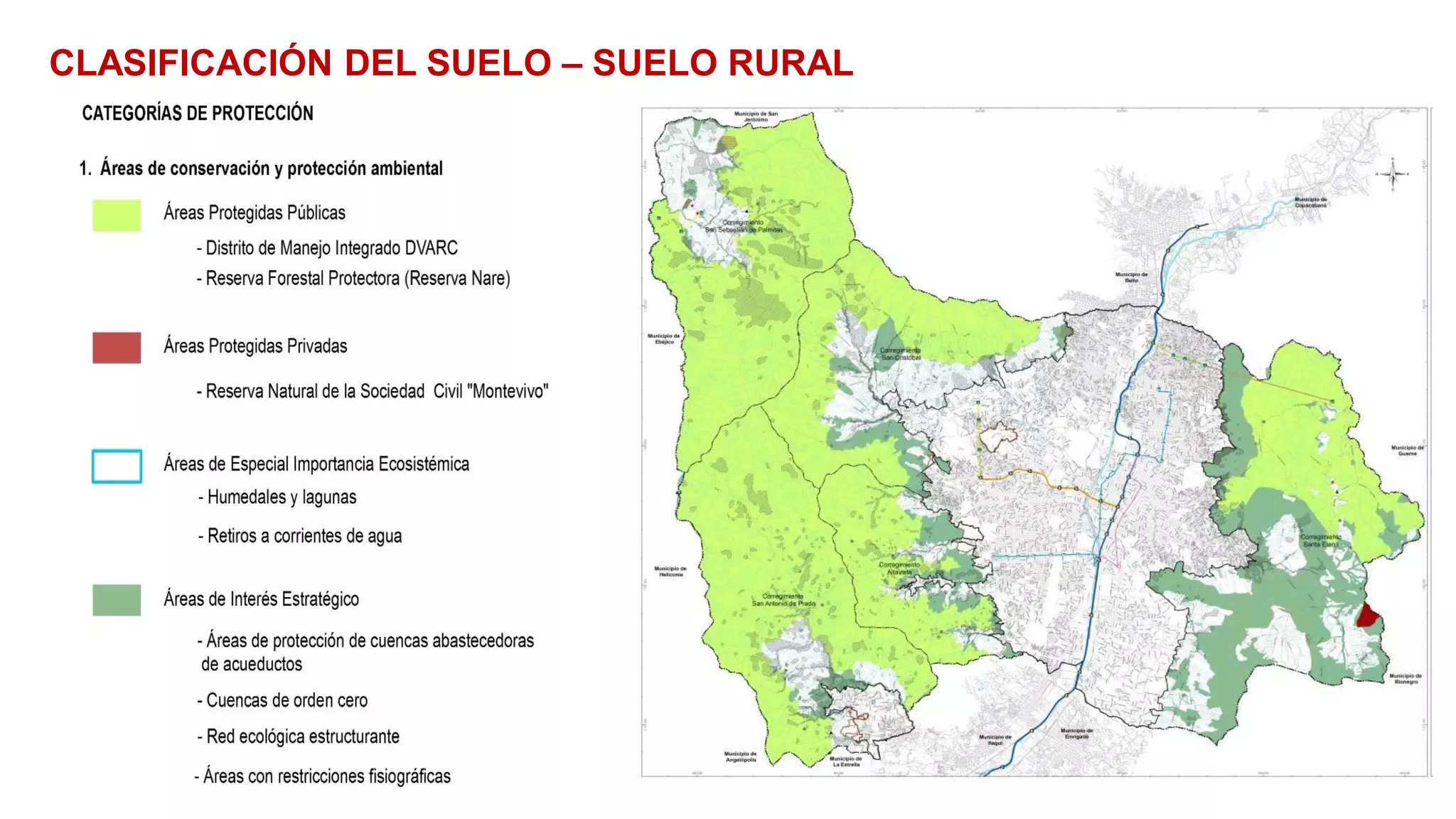 CLASIFICACIÓN DEL SUELO – SUELO RURAL
 