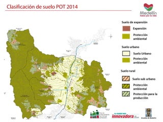 Clasificación de suelo POT 2014 
 