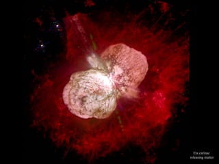 Eta carinae  releasing matter 