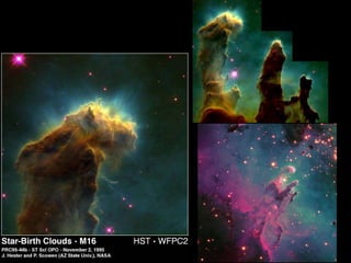 The ISM Star-forming regions in M16 