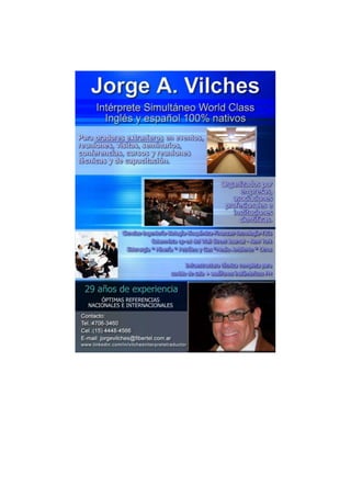 Jorge Vilches-Intérprete Simultáneo World Class