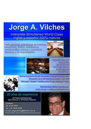 Jorge Vilches-Intérprete Simultáneo World Class