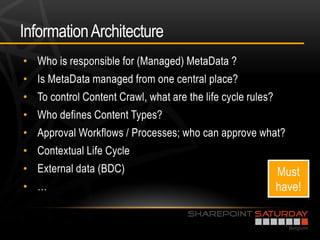 Information Architecture
•
•
•
•
•
•
•
•
 
