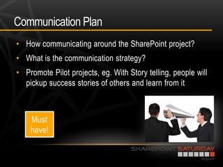 Communication Plan
•
•
•
 