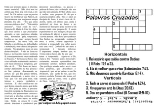 Então este primeiro passo é absoluta-      demostrar desconfiança na pessoa e
mente essencial. Não viva sem ter           palavra de Jesus , que atribuição dar aos
certeza que Jesus está com você, e em      que não tem nenhuma fé? Em ultimo caso,
você. Se Ele estiver, o que eu preciso      é melhor uma pequena fé do que a
fazer é me lembrar de sua Palavra, de      ausência completa dela. Mas o ideal ao
Sua promessas e de sua pessoa sempre       discípulo de Jesus, é viver cheio de fé,
presente, Ele diz: '' Eis que estou         porém, repito, em último caso, ainda é
convosco todos os dias''. ''Não andeis      preferível ter Jesus no barco e no
ansiosos '', ''Deus cuida de vos ''.       momento do desespero pode recorrer a Ele
É preciso fé. Muita fé. Esta foi a lição   mesmo tendo uma pequena fé. E assim
que Jesus deixou e que precisamos          experimentar os seus milagres, do que não
aprender, se não queremos afundar,          ter nenhuma fé, não ter a quem recorrer,
nem, derrotados pela tempestade.            e assim perecer. Não deixe para conhecer
Lembre-se, no mar, sempre haverá            Seu Senhor na tempestade, conheça-O
tempestades. Em nossa vida, não            antes, e assim, estarás capacitado a
faltarão os problemas, as dificuldades     enfrentar a tempestade por saber quem
e tribulações, mas o barco não precisa     está com você. Conhecê-lo em meio a
afundar. Nos podemos estar em uma           tempestade      é     bastante doloroso.
destas situações: * não ter Jesus no       É importante sempre lembrar que, se
barco, e por isso não exercer nenhuma       Cristo está no barco, não há por que
fé, consequentemente estar condenado       temer a tempestade. Agarre-se a Ele,
ao fracasso. * Ter Jesus no barco, mas     clame a Ele ''Senhor, estou perecendo'',
viver sofrendo atormentado, ansioso e      certamente, seremos repreendidos, mas
com medo em meio a temporais, por          certamente seremos também atendidos.
falta de fé. * Ter Jesus no barco,          Que privilegio amado, poder servir a um
confiar plenamente na Sua pessoa e         Deus poderoso, que desconhece o
na Sua palavra, descansando na              impossível, que até as ondas e o mar lhe
certeza de que Ele jamais falhará,         obedecem, que cuida de nós, que nos
jamais abandonará, e assim viver a         anima e conforta. Portanto não temas, crê
vida que Ele tem para mim, vida            somente, pois se creres, verás a glória
intensa e segura, verdadeira e              de Deus. Aleluia ! ! ! !....
vitoriosa. É vital certificar-me em
qual destas situações estou, qual delas
é a ideal para eu estar, e procurar
transferir-me para ela. Precisamos nos
certificar, não podemos nos arriscar a
viver sem a absoluta certeza de que
Jesus está no meu barco, na minha
vida. Então, se pouca fé é uma
atitude irracional e condenável por
 