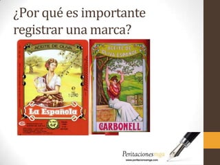 ¿Por qué es importante
registrar una marca?
 