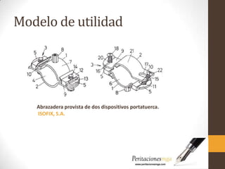 Modelo de utilidad
Abrazadera provista de dos dispositivos portatuerca.
ISOFIX, S.A.
 