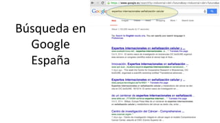 Búsqueda	
  en	
  
Google	
  
España	
  
 