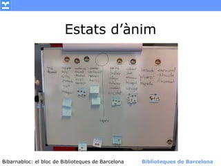 Estats d’ànim




Bibarnabloc: el bloc de Bibliotequesla Comunicació. (+) Biblioteques de Barcelona
      (modificar en el patró) Nom de de Barcelona        Biblioteques de Barcelona
 