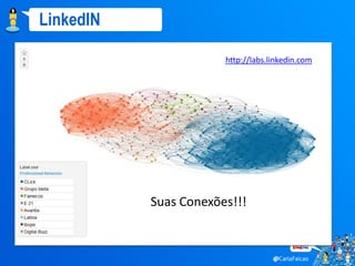 LinkedIN

                       http://labs.linkedin.com




           Suas Conexões!!!
 