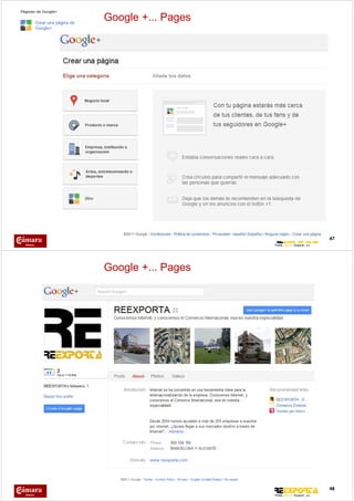Google +... Pages




                    47




Google +... Pages




                    48
 