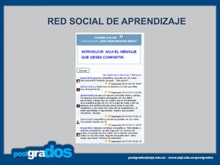 RED SOCIAL DE APRENDIZAJE
 