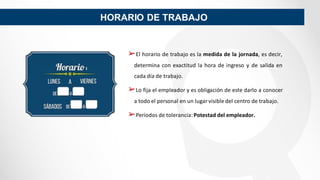 Jornada de trabajo, horario y trabajo en sobretiempo | PDF
