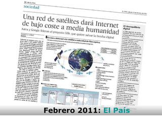 Febrero 2011:  El País 