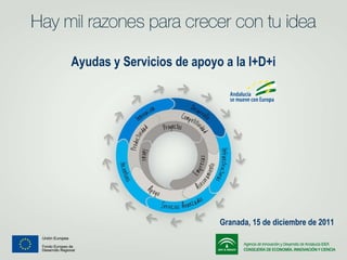 Ayudas y Servicios de apoyo a la I+D+i  Granada, 15 de diciembre de 2011 