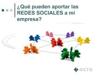 ¿Qué pueden aportar las
REDES SOCIALES a mi
empresa?
 