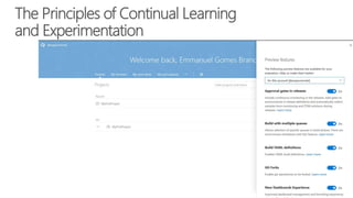 The Principles of Continual Learning
and Experimentation
 