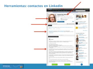 Mira los contactos
de tus contactos!!
Herramientas: contactos en Linkedin
 