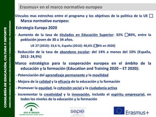 CONSEJERÍADEEDUCACIÓN,CULTURAYDEPORTE
DIRECCIÓNGENERALDEINNOVACÓNEDUCATIVAYFORMACIÓNDELPROFESORADO
Vínculos mas estrechos ...