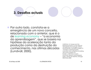 Jornadas Apdis 2008 Isabel Andrade