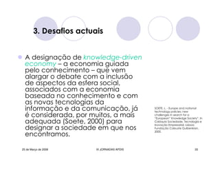 Jornadas Apdis 2008 Isabel Andrade