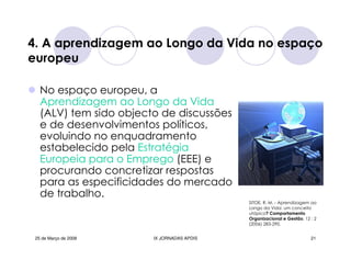 Jornadas Apdis 2008 Isabel Andrade