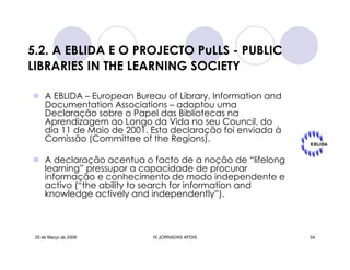 Jornadas Apdis 2008 Isabel Andrade