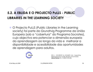 Jornadas Apdis 2008 Isabel Andrade