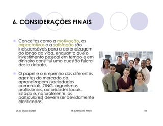 Jornadas Apdis 2008 Isabel Andrade