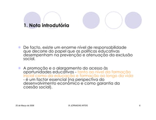 Jornadas Apdis 2008 Isabel Andrade