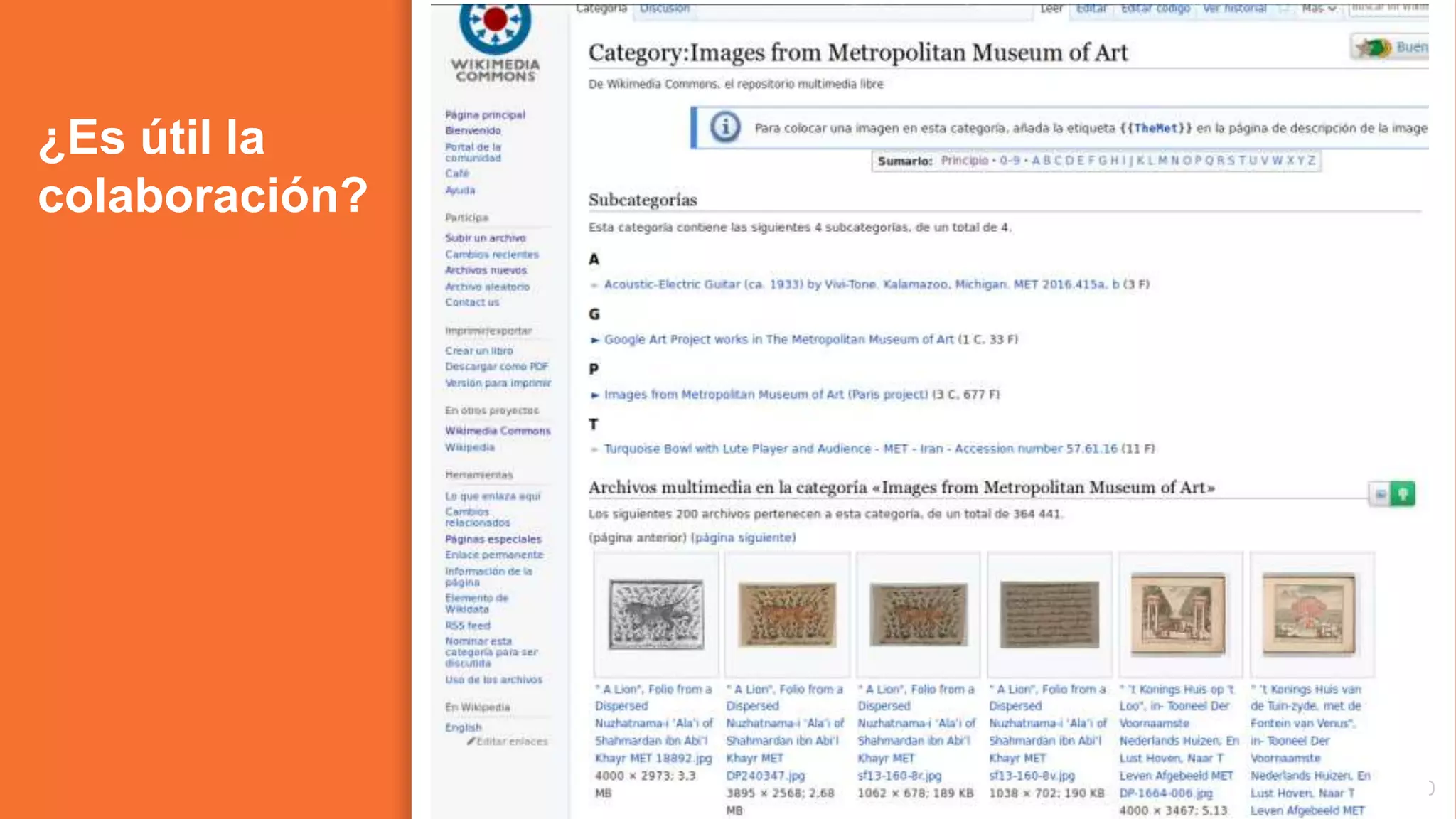 ¿Es útil la
colaboración?
20
 