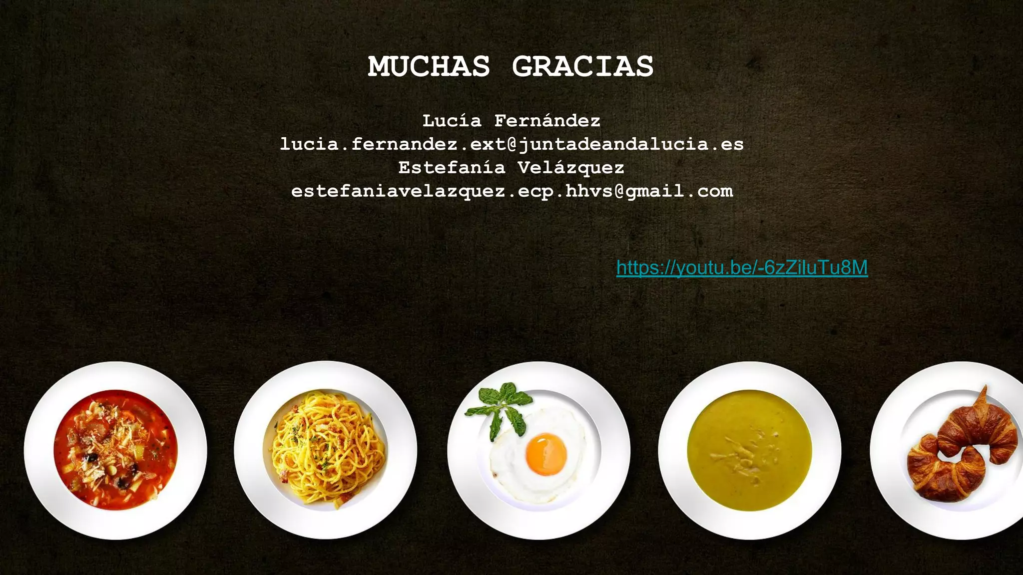 MUCHAS GRACIAS
Lucía Fernández
lucia.fernandez.ext@juntadeandalucia.es
Estefanía Velázquez
estefaniavelazquez.ecp.hhvs@gmail.com
https://youtu.be/-6zZiluTu8M
 