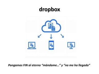 dropbox




Pongamos FIN al eterno “mándame…” y “no me ha llegado”
 
