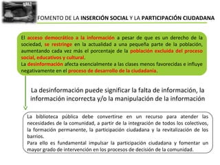 La función social de la biblioteca | PPT