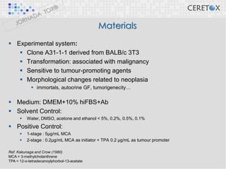 Cell Transformation assay CTA (D. Ramos) | PDF