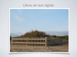 Llibres de text digitals
 