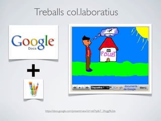 Treballs col.laboratius




+
    https://docs.google.com/present/view?id=dd7tjdb7_34cgg9k2dv
 