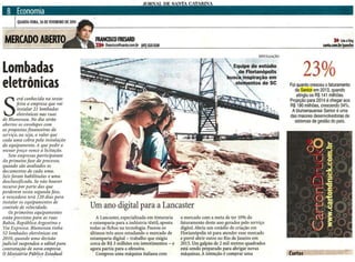 Jornal de Santa Catarina | 23% foi quanto cresceu o faturamento da Senior em 2013