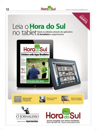 12   Criciúma, 11 de dezembro de 2012 l Terça-feira
 