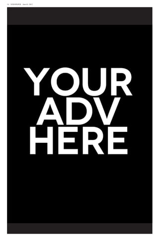 14  NEWSPAPER  June 01, 2012
 