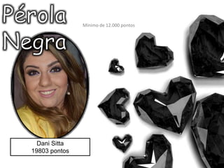 Dani Sitta
19803 pontos
Mínimo de 12.000 pontos
 