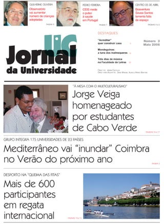 Jornal da Universidade de Coimbra – Maio 2006