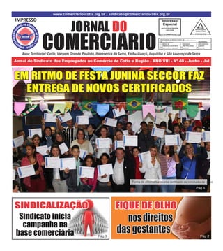 Jornal do Comerciário - Julho de 2012