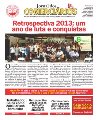 Jornal dos Comerciários - Nº 151 - Dezembro 2013 / Janeiro 2014